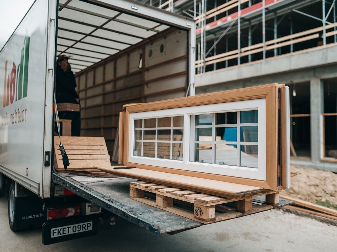 Drewniane listwy parapetowe w transporcie